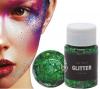 Green gel glitter