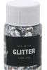 Glitter gel silver