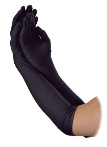 Ladies Long Gloves - Black