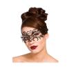 Filigree Eye Mask - Black with Diamantes