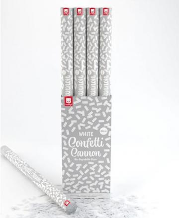 White Confetti Cannon 80cm