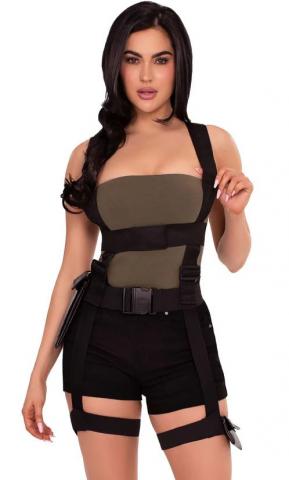 Utility Body Harness with Garter and Pockets