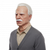 Old Man Overhead Latex Mask