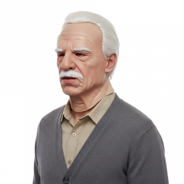 Old Man Overhead Latex Mask