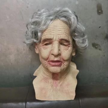 Old Woman Overhead Latex Mask