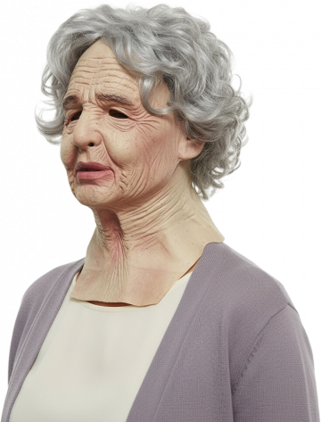 Old Woman Overhead Latex Mask