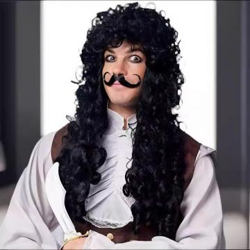 Long Pirate Captain Wig
