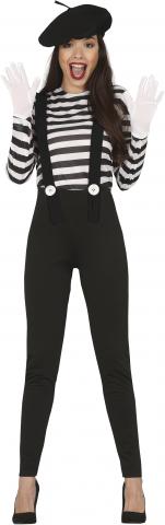 Mime Costume - Ladies