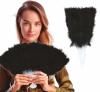 Hand Feather Fan - Black