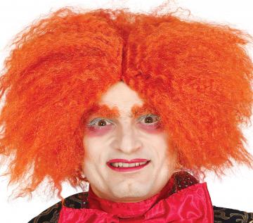 Orange Hat Maker Wig