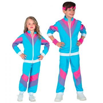 80's Shell Suit Blue - Kids