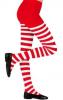 Tween Striped Tights 75 Denier  - Red/White