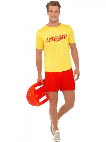 Lifeguard Beach Costume - Mens