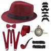 Red 1920's Accessory 8PCS/SET