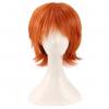 Orange doll wig front view
