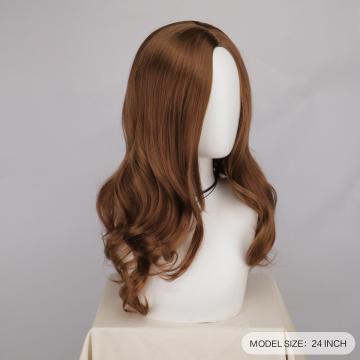 Ladies Long Wavy Brown Wig