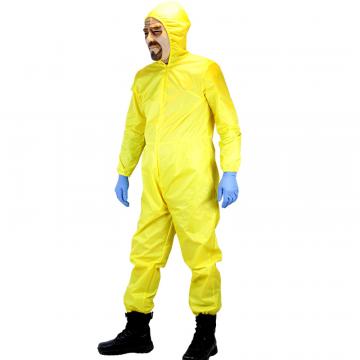 adult jumpsuit and gloves