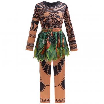 Kids Island Warrior Costume Set