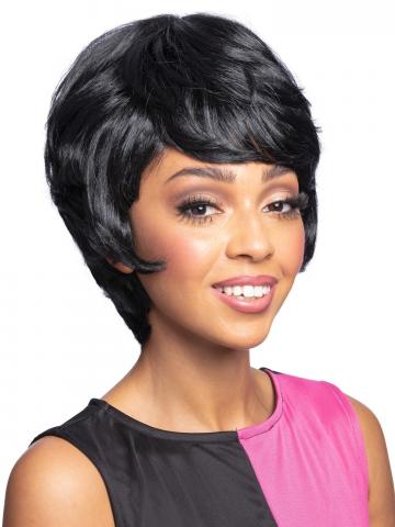 60s Short Beehive Wig - Black