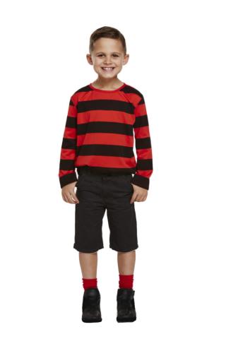 Red and Black Striped Jumper - Kids