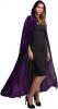 Deluxe Velvet Hooded Cloak - Dark Purple