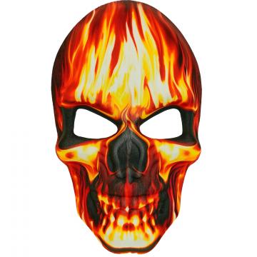 Burning Skull Fabric Mask