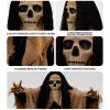 Skull Mask with Hair & Cape