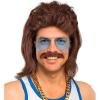 Mullet and Moustache - Brown