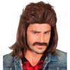 Mullet and Moustache - Brown