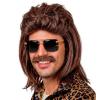 Mullet and Moustache - Brown