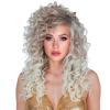Ladies Curly Wig - Icy Blonde