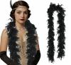 80g Feather Boa - Black