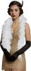 80g Feather Boa - White