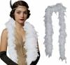 80g Feather Boa - White