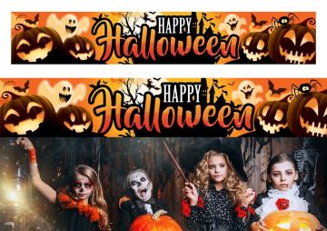 Happy Halloween Fabric Sign