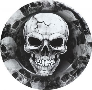 Skull Paper Plates - 6 Pack
