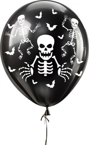 Skeleton Balloons - 10 pk