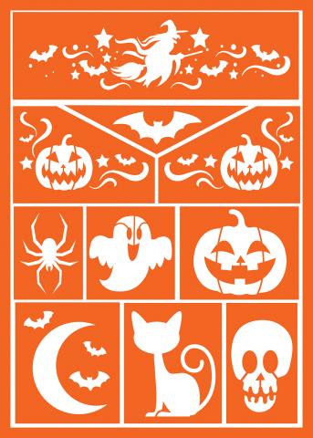 Childrens Witch Make-up Stencil