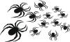 Spiders Wall Silhouettes