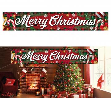 Merry Christmas Fabric Banner