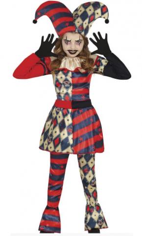 Diamond Harlequin Girls Costume -