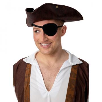 Black Satin Eye Patch