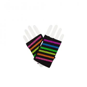 80's Multi Colour Neon Bead Gloves