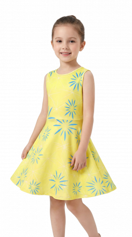 Kids Yellow Joy Dress