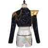 Pop Star Demon Hunter - Black Stage Outift back