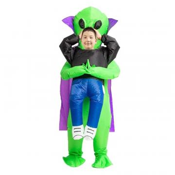 Inflatable Green Alien Costume - Kids