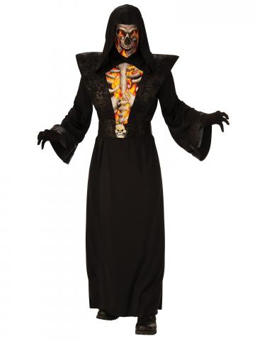 Fiery Skeleton Reaper Costume - Adults