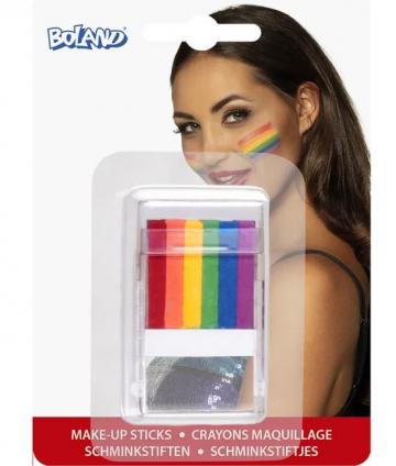 Rainbow Fanbrush Face Paint