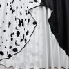 Black and White Spotted Pattern Dress - Kids