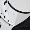 Black and White Spotted Pattern Dress - Kids